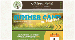 Desktop Screenshot of childrens-habitat.org